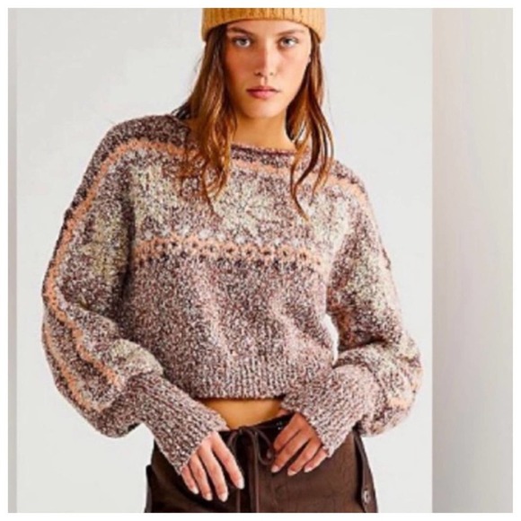 NWOT FREE PEOPLE Snowflake Sweater, size extra small - Picture 13 of 13